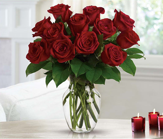 Long Stem Red Roses