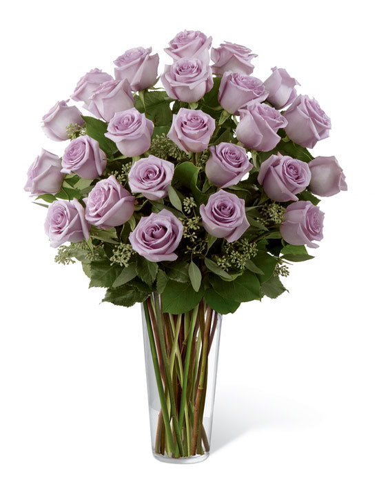 Long Stem Lavender Roses (no vase)