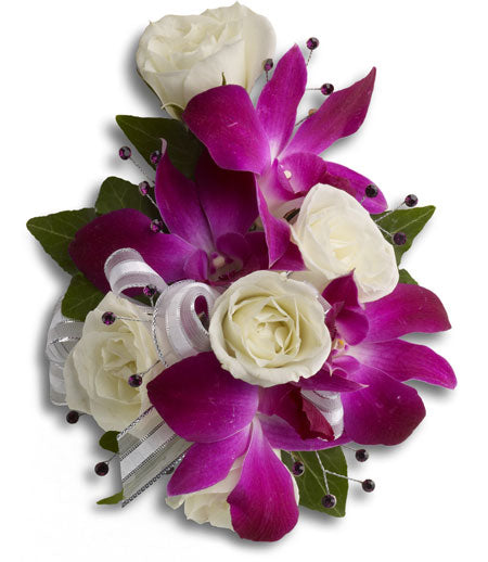 Fancy Orchids and Roses Wristlet-0