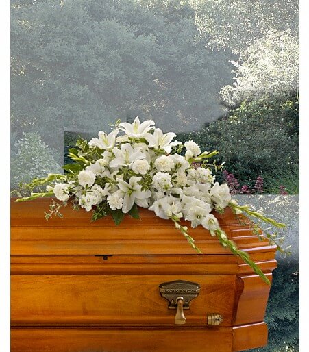 Bountiful Memories Casket Spray