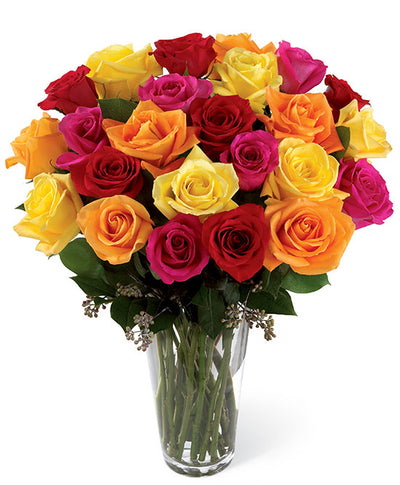 24 roses longues tiges