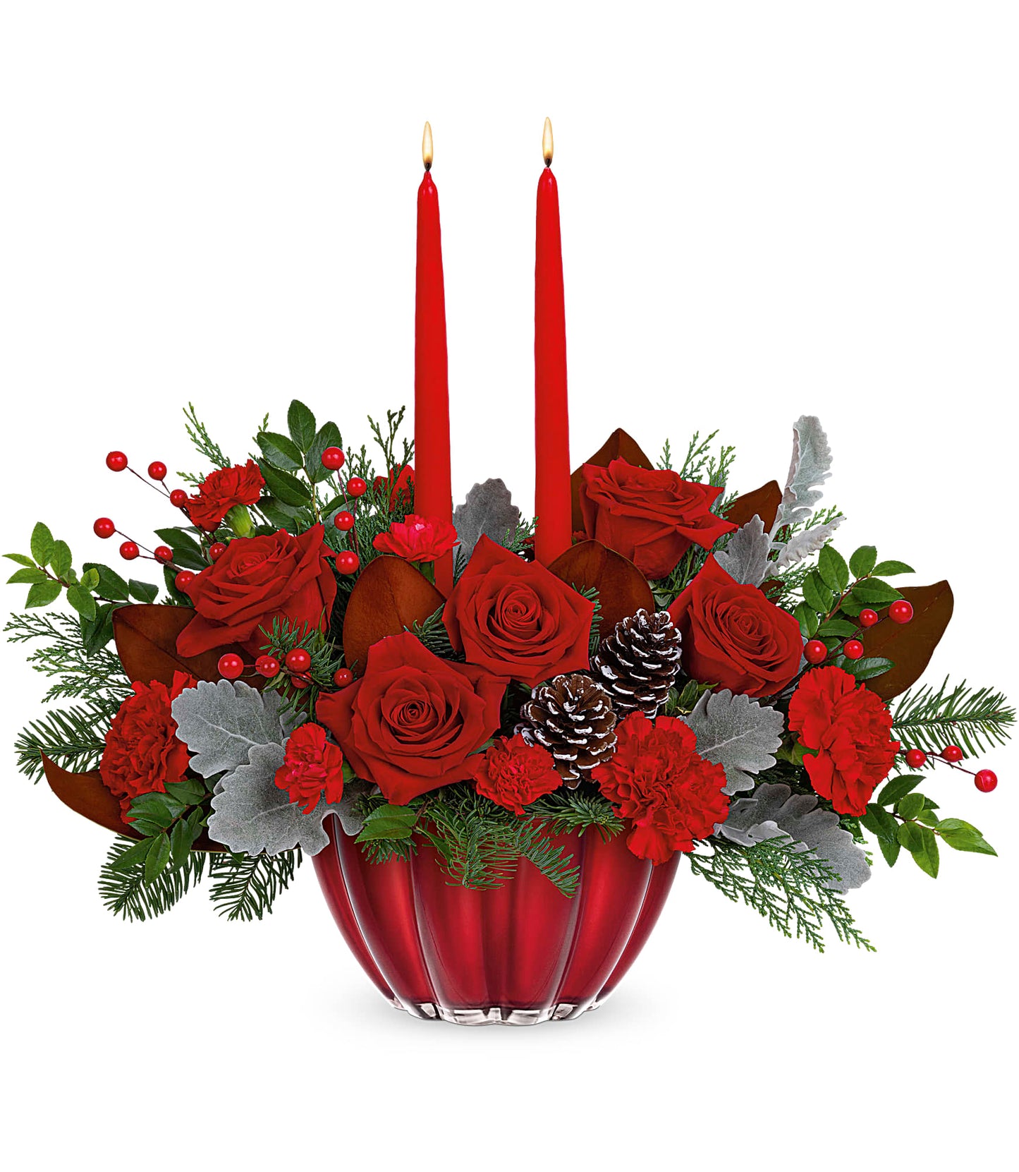 Crimson Rose Centerpiece