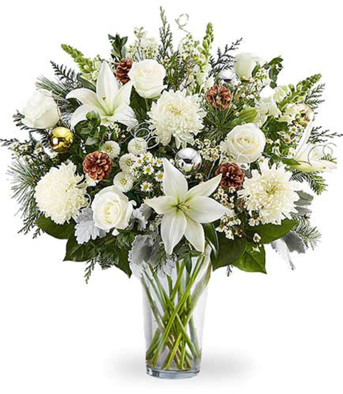 Dazzling Winter Wonderland Flower Arrangement