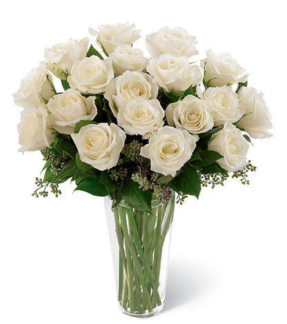 18 White Roses
