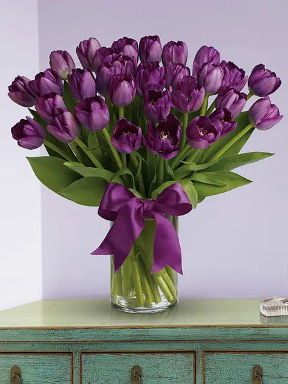 Passionate Purple Tulips