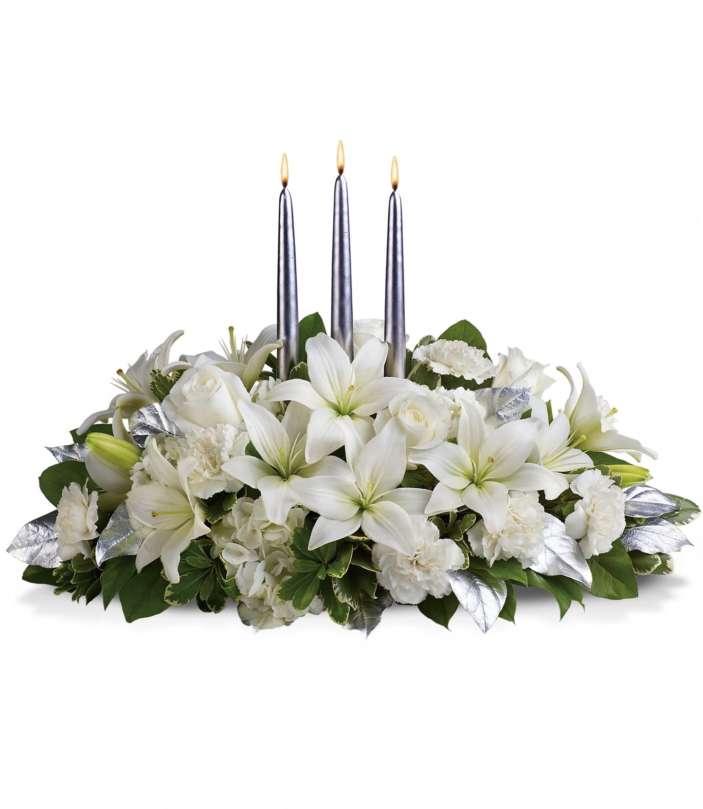 Silver Elegance Centerpiece