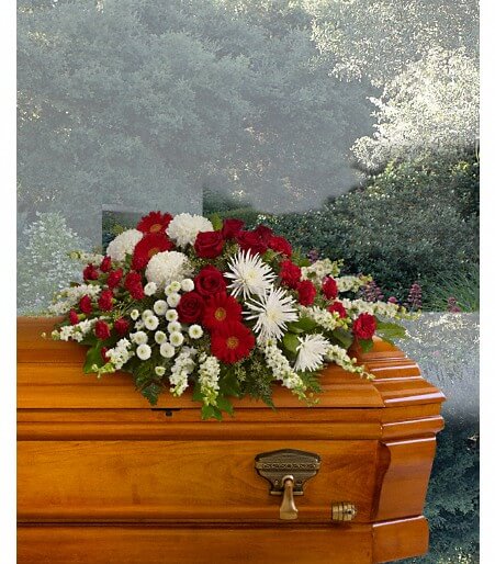 Strength and Wisdom Casket Spray