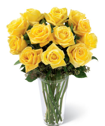 12 Yellow Roses