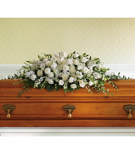 Purity and Peace Casket Spray