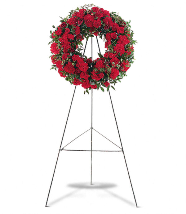 Red Regards Wreath