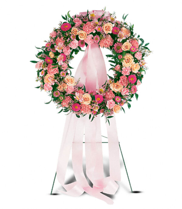 Respectful Pink Wreath