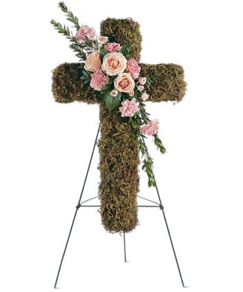 Pink Bouquet Cross