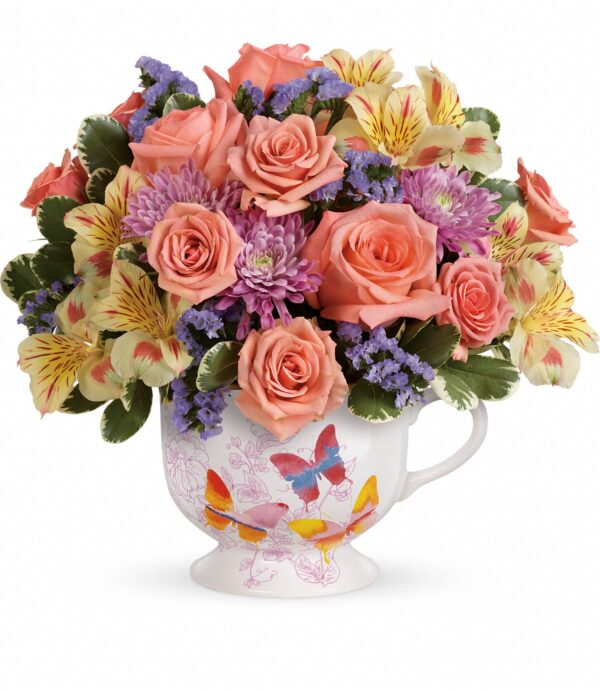 Papillon lever bouquet