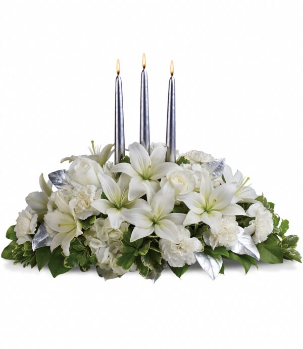 Silver Elegance Centerpiece