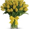 Sunny Yellow Tulips Bouquet