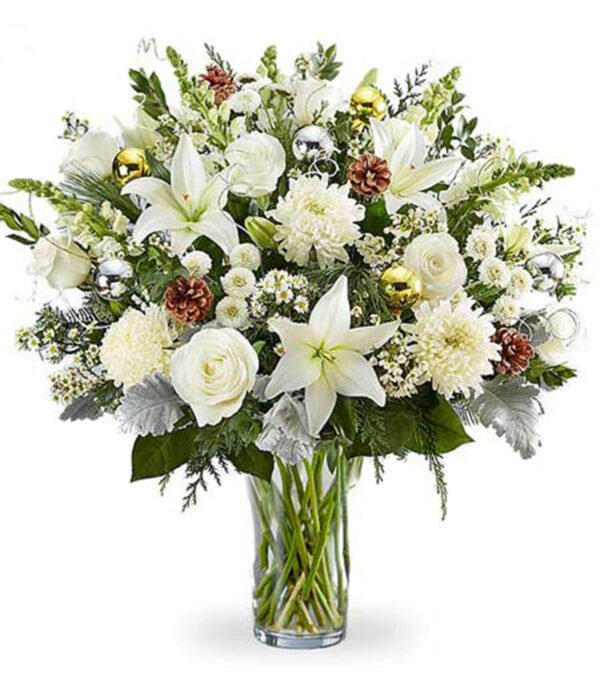 Dazzling Winter Wonderland Flower Arrangement